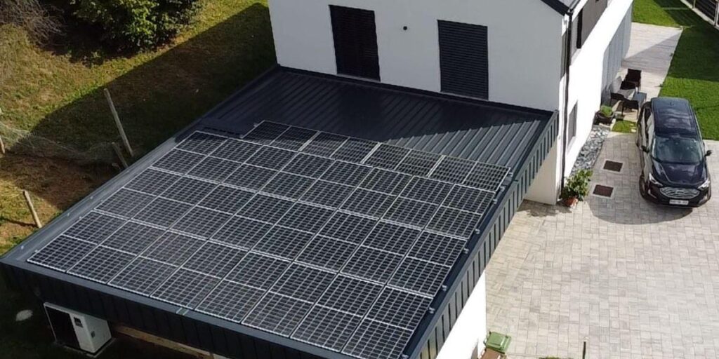 Toplotna črpalka in sončna elektrarna