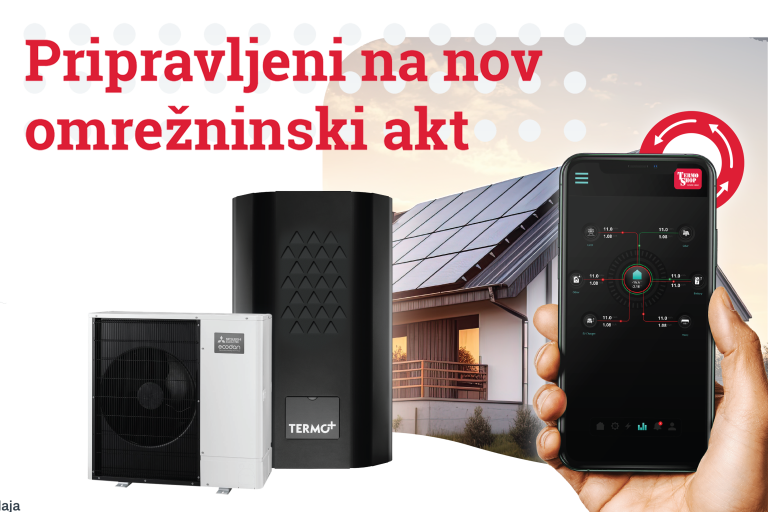 Toplotna črpalka in sončna elektrarna s pametnim upravljanjem