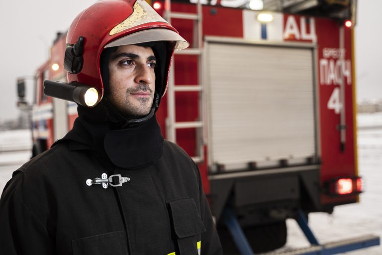 firefighter ready his mission