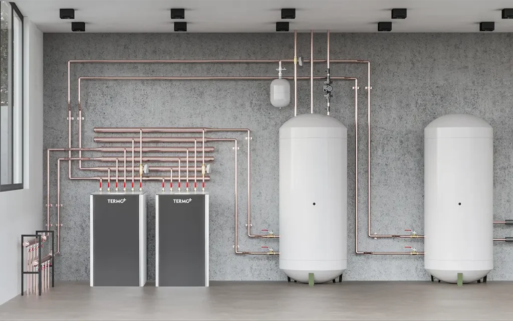 TermoPlus GEOpump W16i utility boiler cascada